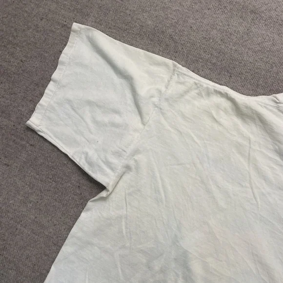 Vintage GILDA Marx art shirt mens Large white 1990s single stitch abstract - Picture 7 of 9